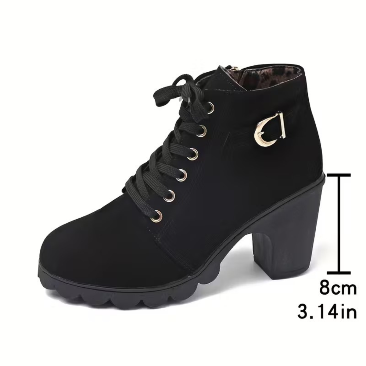 WinterGlow™ – Botines con Plataforma y Tacón Cuña para Mujer