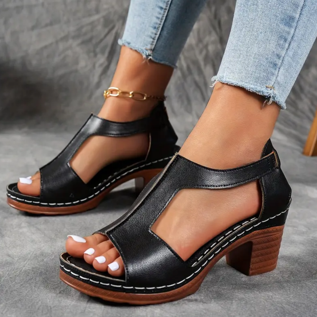 Siena: sandalias ortopédicas con tacón y estilo