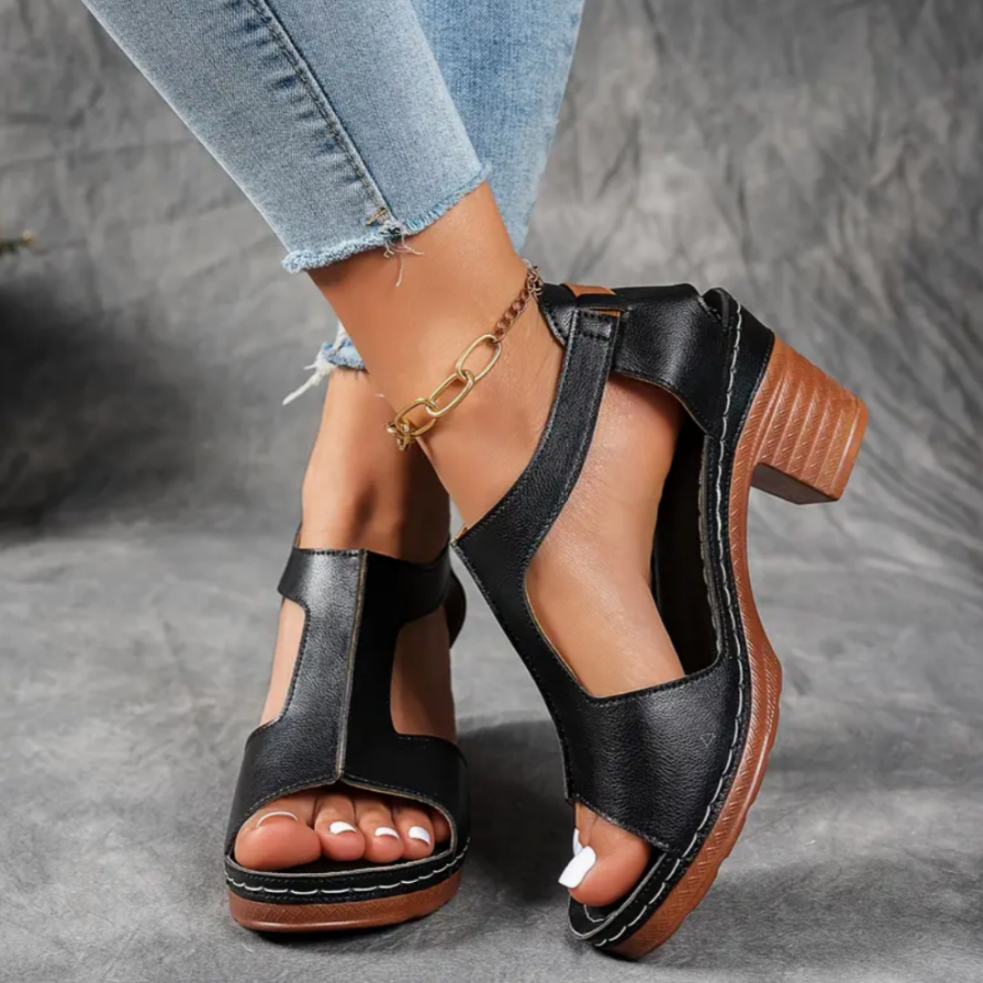 Siena: sandalias ortopédicas con tacón y estilo