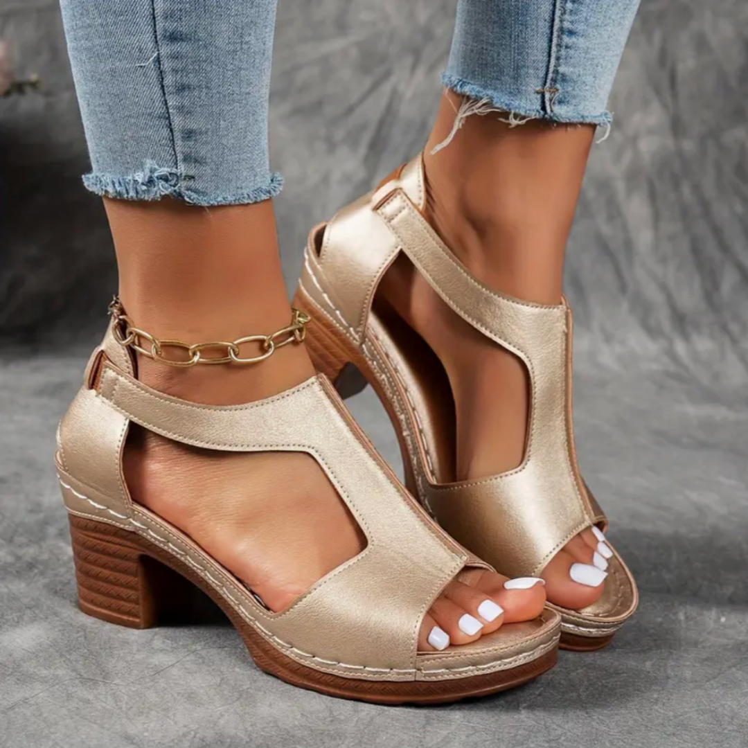 Siena: sandalias ortopédicas con tacón y estilo