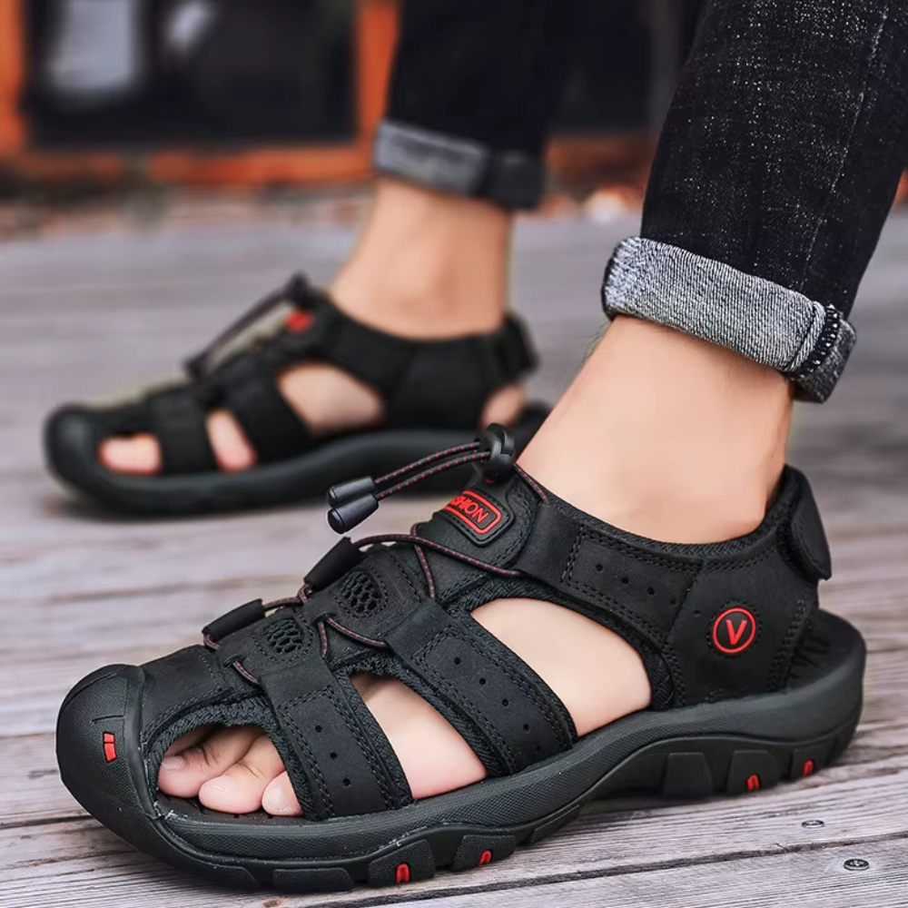 Babuk: Sandalias ortopédicas de cuero