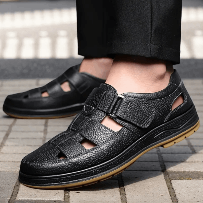 Robert| Sandalias Ortopédicas de Cuero