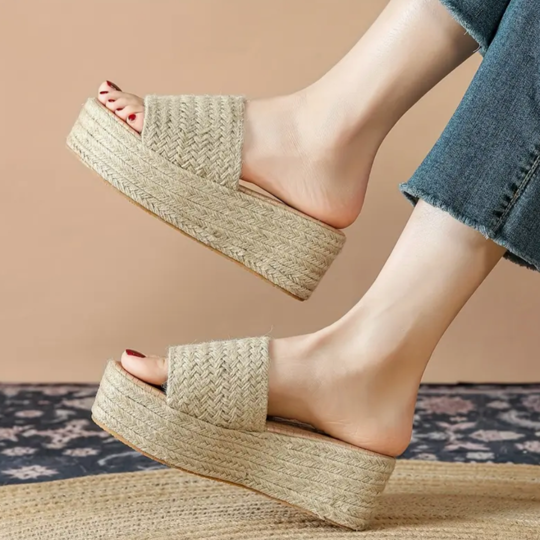 Calissa Sandalias ortopédicas de esparto