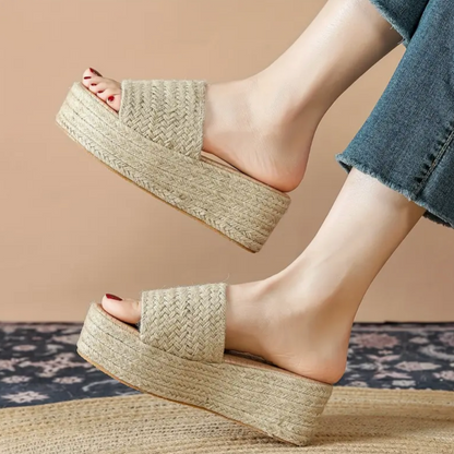 Calissa Sandalias ortopédicas de esparto