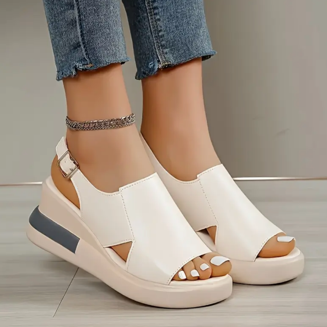 Valka: Sandalias ortopédicas de tacón para mujer