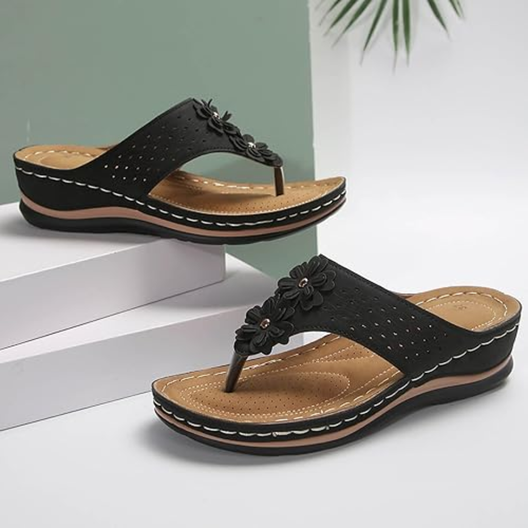 Silvia™ | Sandalias Florales de Mujer