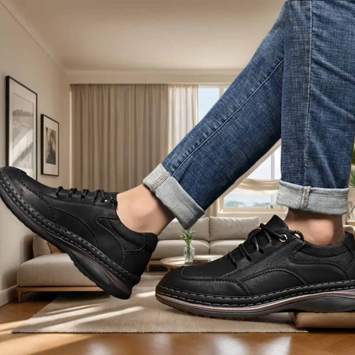 PrimeWalk™ – Zapatillas Casual de Cuero Premium para Hombre