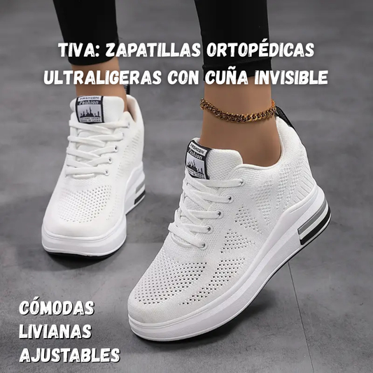 Tiva: Zapatillas Ortopédicas Ultraligeras con Cuña Invisible