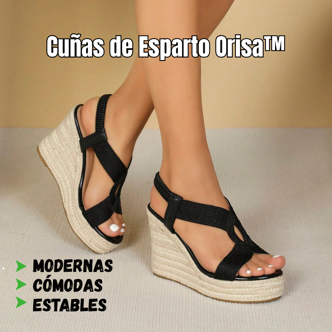 Orisa l Cuñas de Esparto Ortopédicas con Acabado Brillante