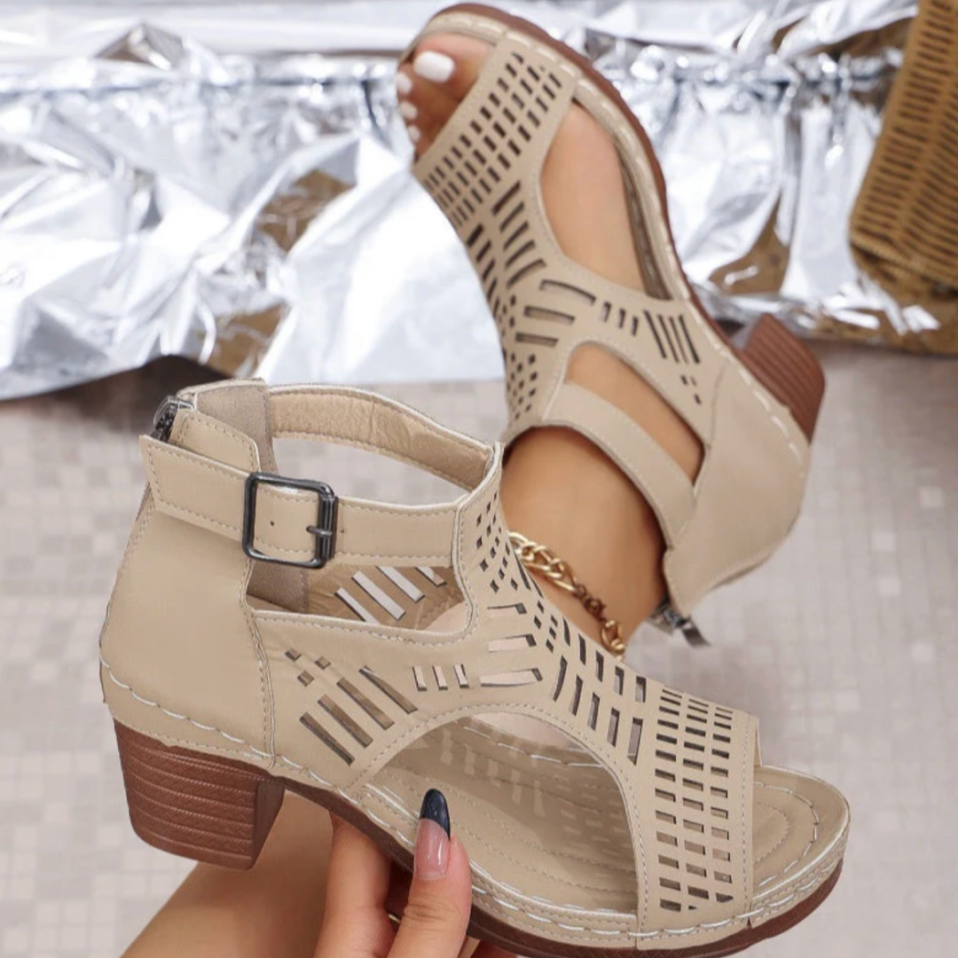 Sandalias ortopédicas de tacón Celina