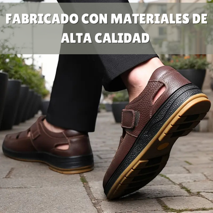 Robert| Sandalias Ortopédicas de Cuero