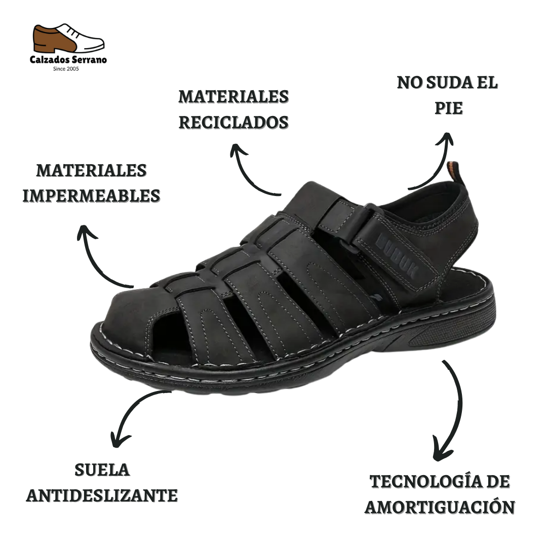 TrailStep™: Sandalias ortopédicas de cuero