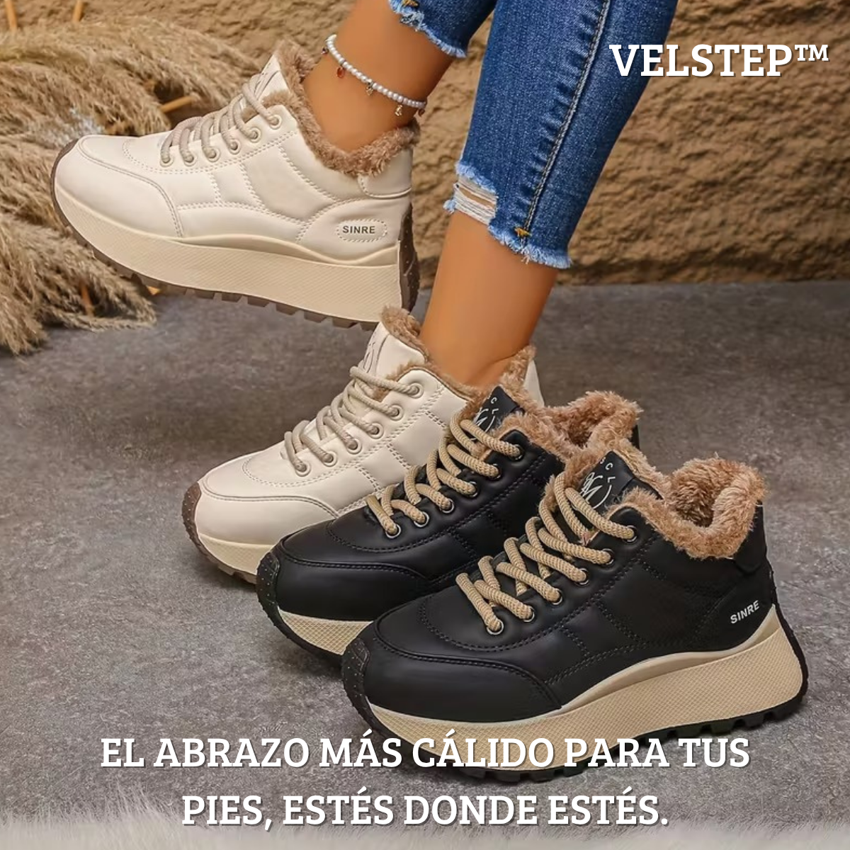 VelStep – Zapatillas ortopédicas de Invierno Aterciopeladas
