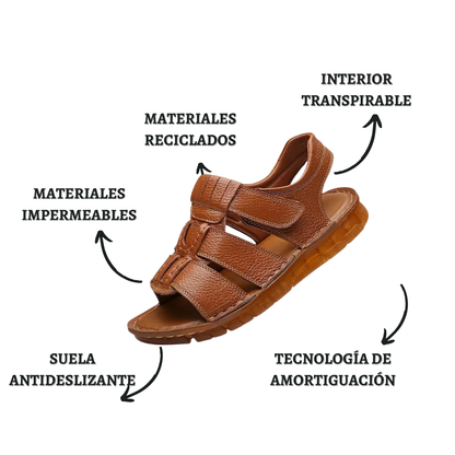 Theo | Sandalias Ortopédicas de Cuero Genuino