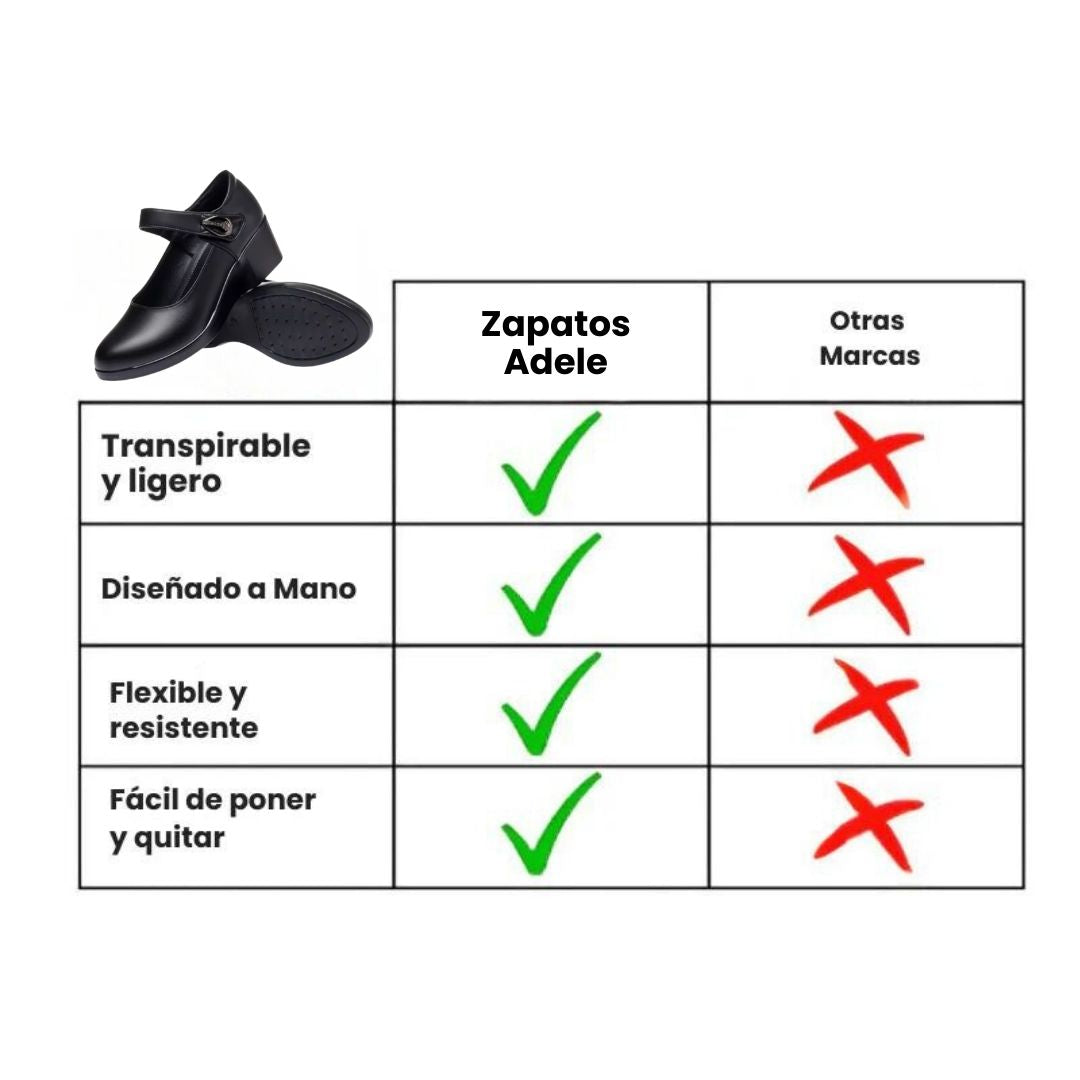 Adele| Zapatos Ortopédicos con Tacón