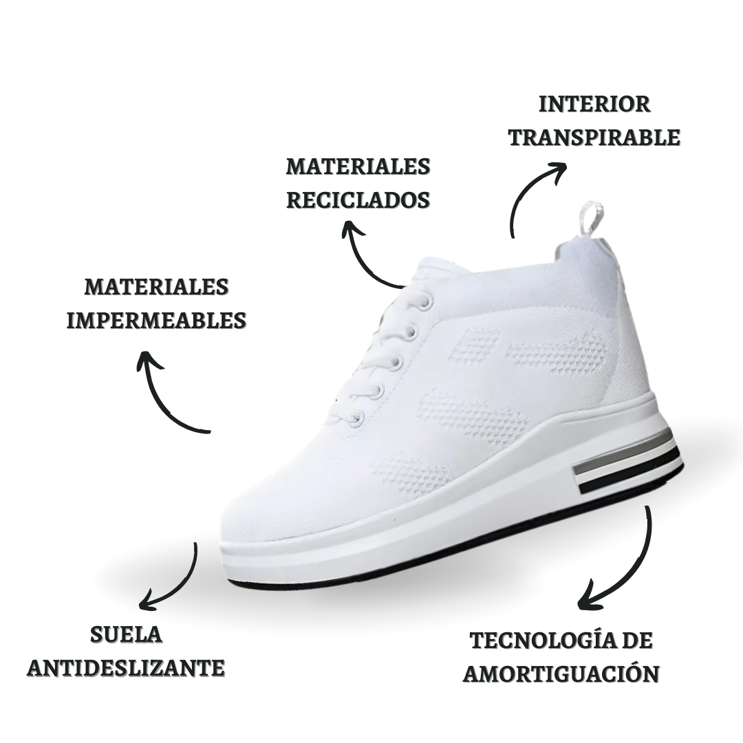 Tiva: Zapatillas Ortopédicas Ultraligeras con Cuña Invisible