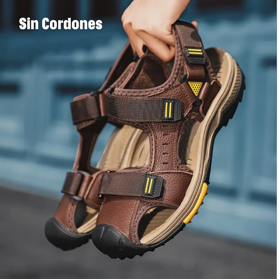 GeoStep: Sandalias ortopédicas ajustables de cuero