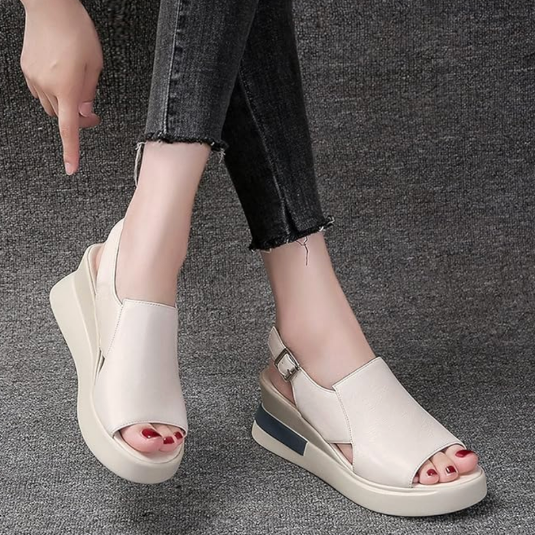 Valka: Sandalias ortopédicas de tacón para mujer