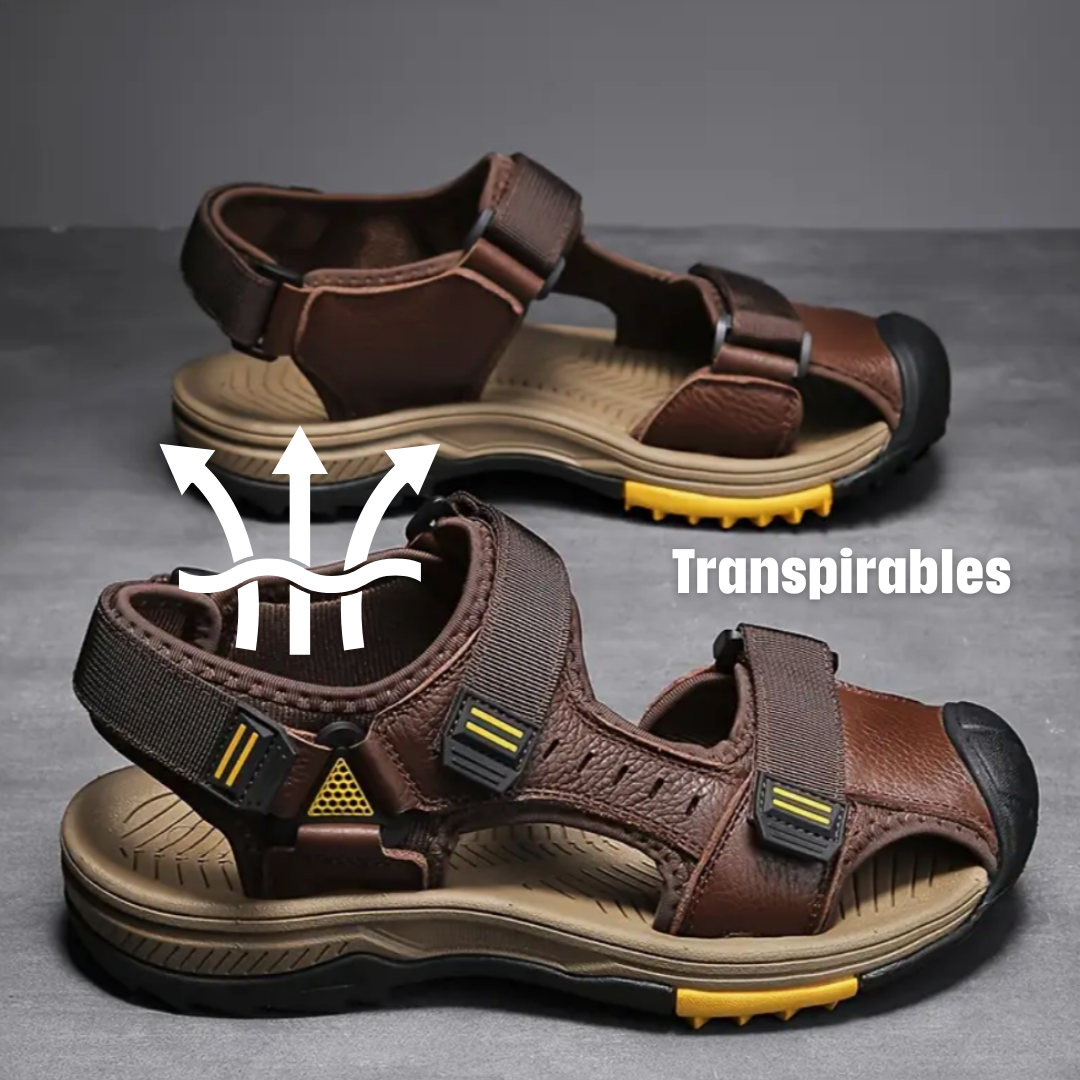 GeoStep: Sandalias ortopédicas ajustables de cuero