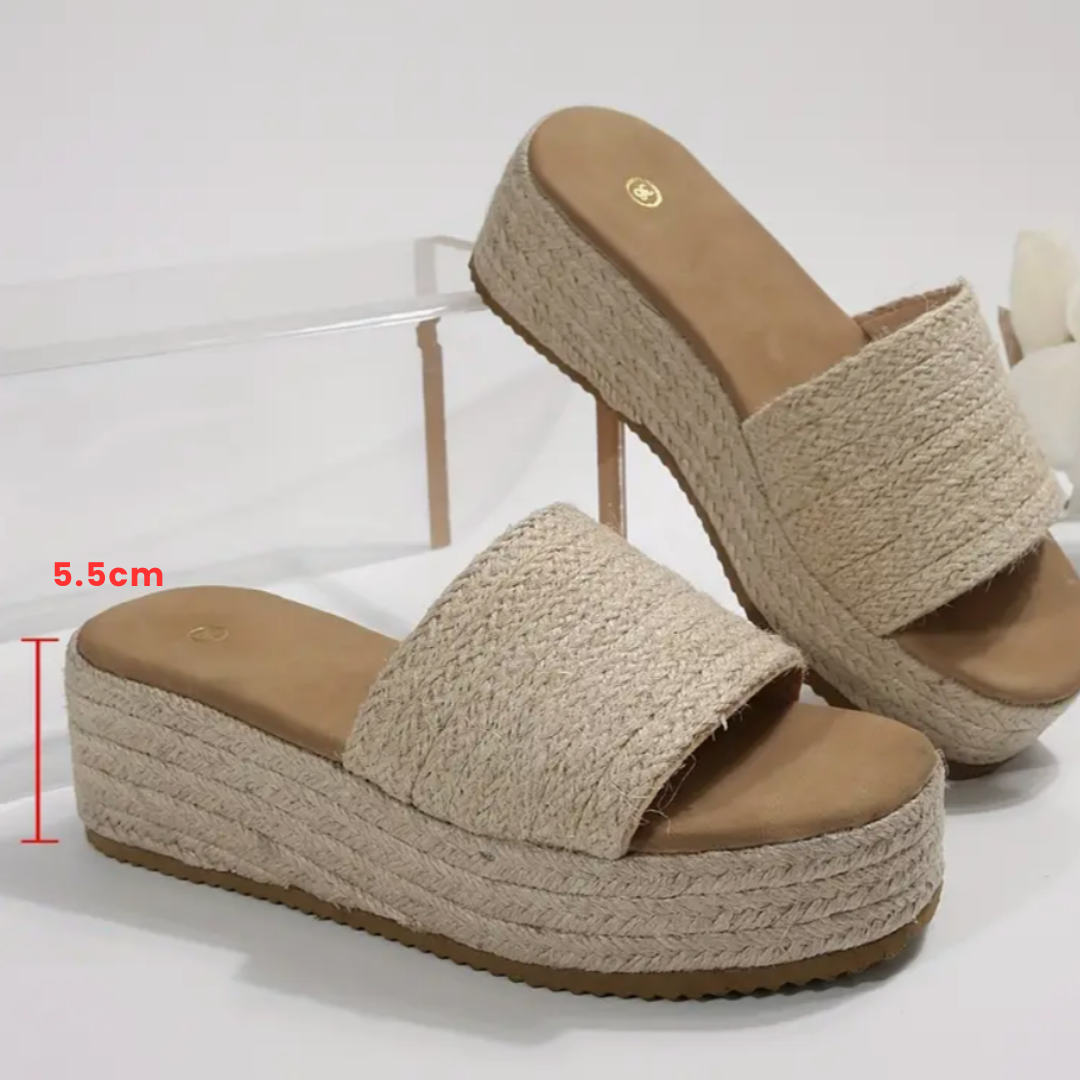 Calissa Sandalias ortopédicas de esparto