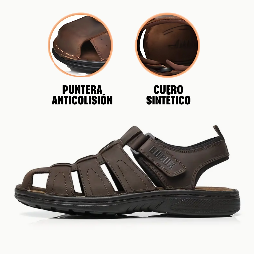 TrailStep™: Sandalias ortopédicas de cuero