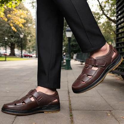 Robert| Sandalias Ortopédicas de Cuero