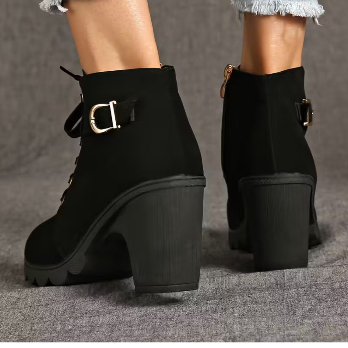 WinterGlow™ – Botines con Plataforma y Tacón Cuña para Mujer