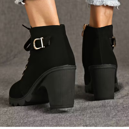 WinterGlow™ – Botines con Plataforma y Tacón Cuña para Mujer