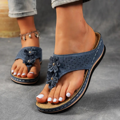 Silvia™ | Sandalias Florales de Mujer