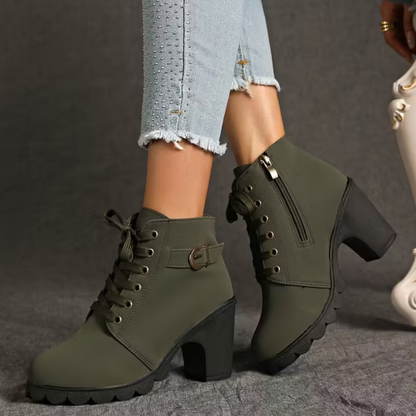 WinterGlow™ – Botines con Plataforma y Tacón Cuña para Mujer