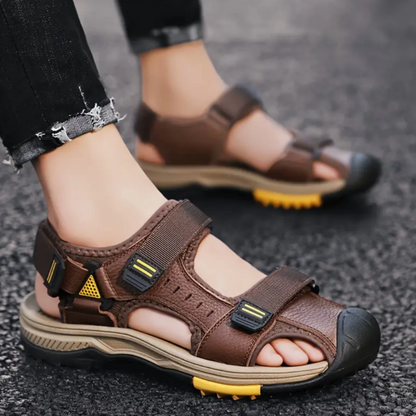 GeoStep: Sandalias ortopédicas ajustables de cuero