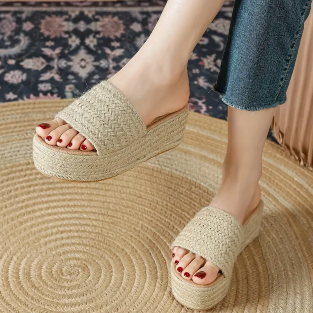 Calissa Sandalias ortopédicas de esparto