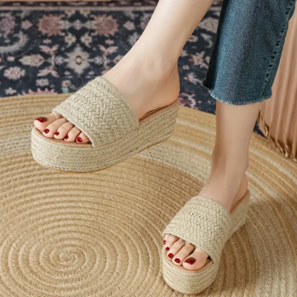 Calissa Sandalias ortopédicas de esparto