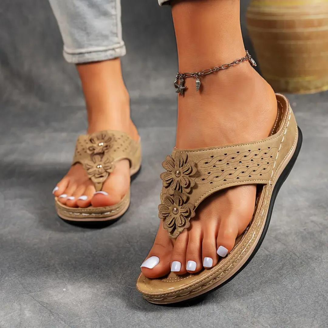 Silvia™ | Sandalias Florales de Mujer