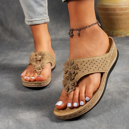 Silvia™ | Sandalias Florales de Mujer