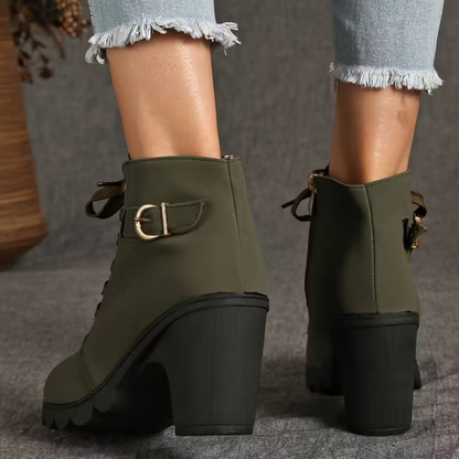 WinterGlow™ – Botines con Plataforma y Tacón Cuña para Mujer