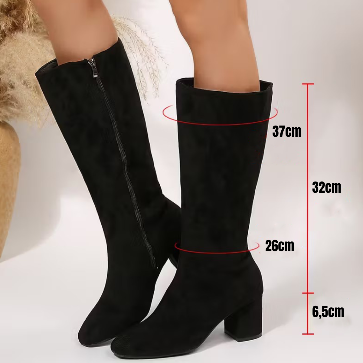 VelvetStep™ | Botas Altas de Invierno con Tacón Elegante