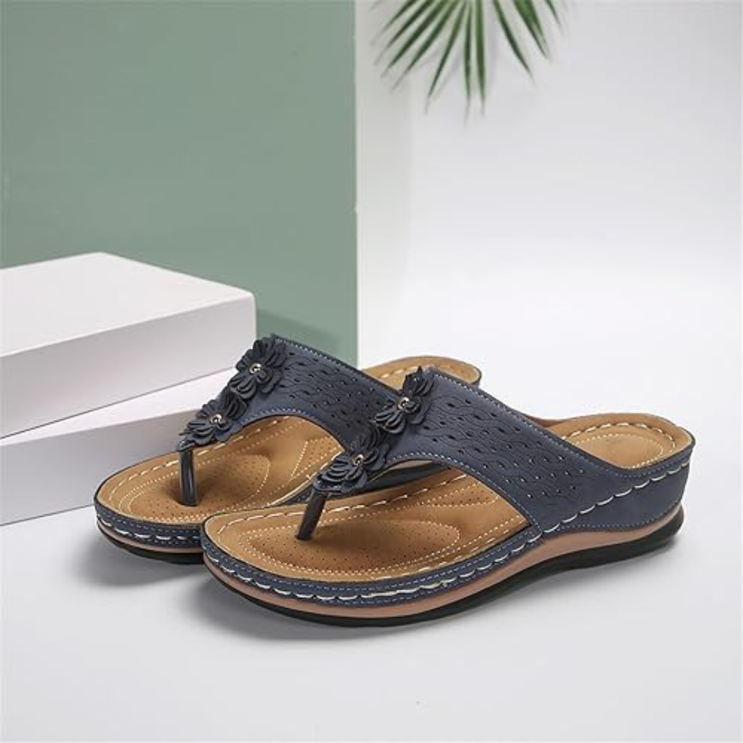 Silvia™ | Sandalias Florales de Mujer