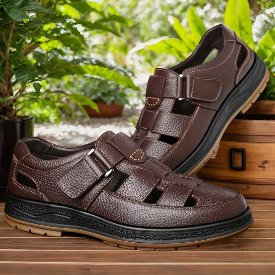 Robert| Sandalias Ortopédicas de Cuero