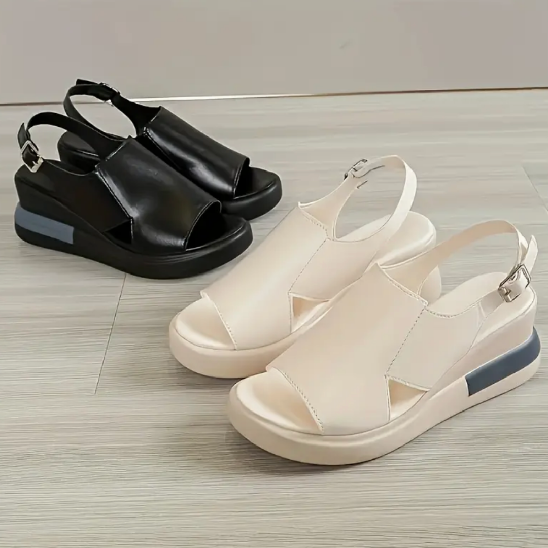 Valka: Sandalias ortopédicas de tacón para mujer