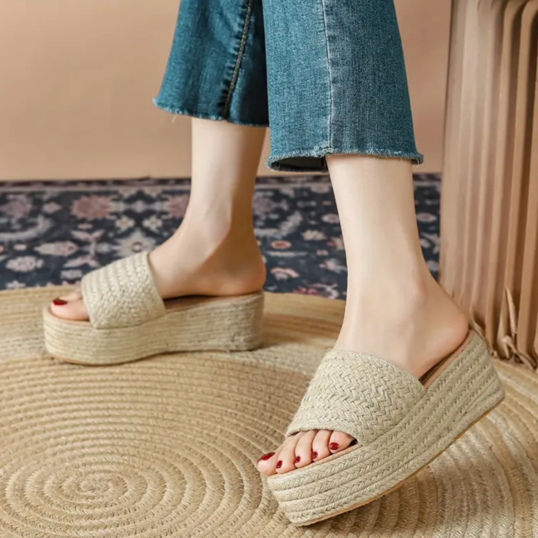 Calissa Sandalias ortopédicas de esparto