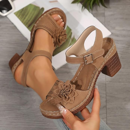 Amelia | Sandalias florales de mujer
