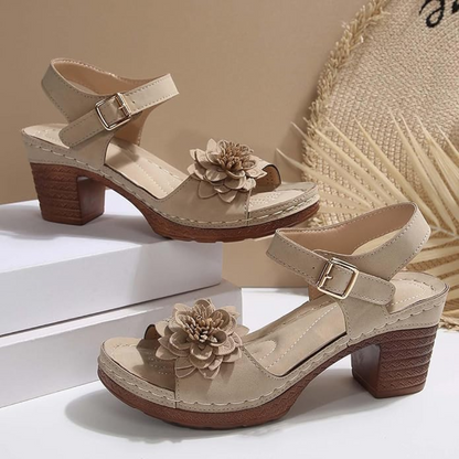 Amelia | Sandalias florales de mujer