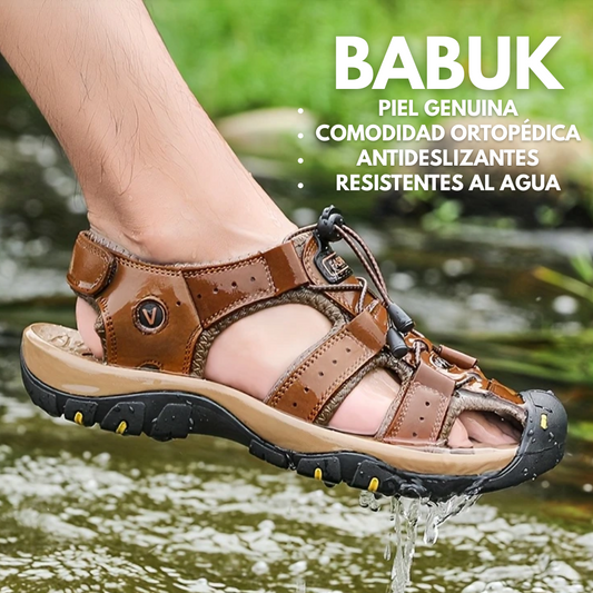 Babuk: Sandalias ortopédicas de cuero