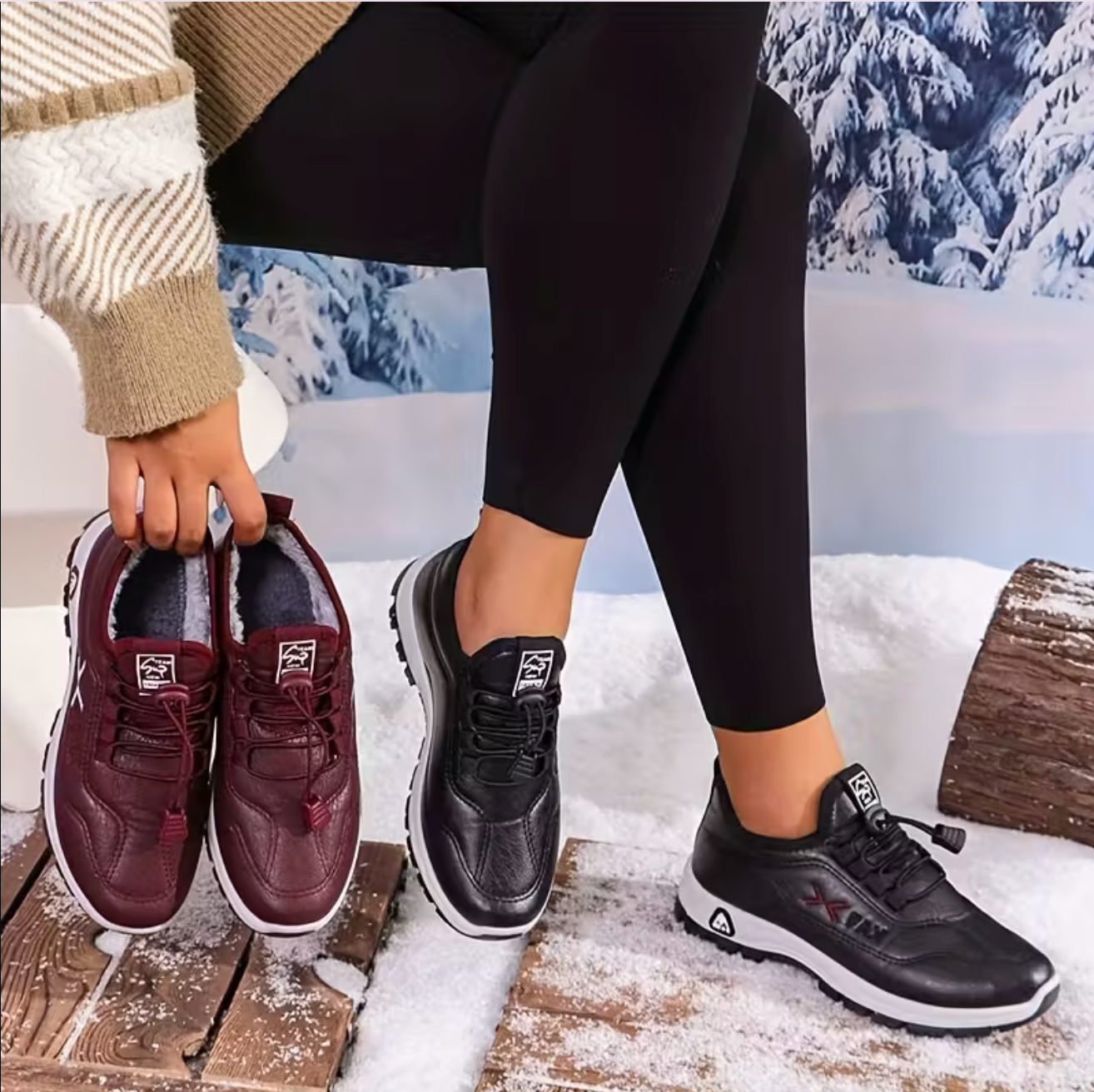 NordicTrail™ – Zapatillas de Invierno Antideslizantes para Mujer