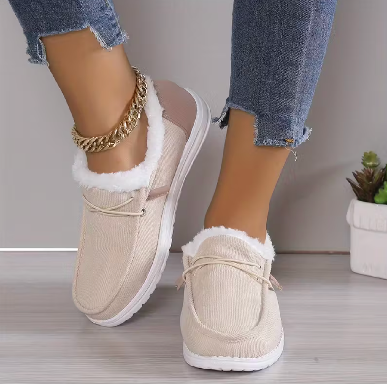 CloudStep: Botines ortopédicos de franela