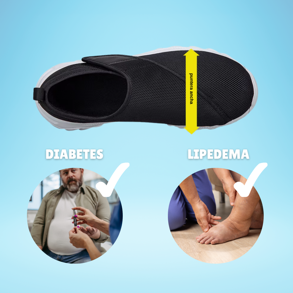 ComfyAir: Zapatillas ortopédicas para pies anchos