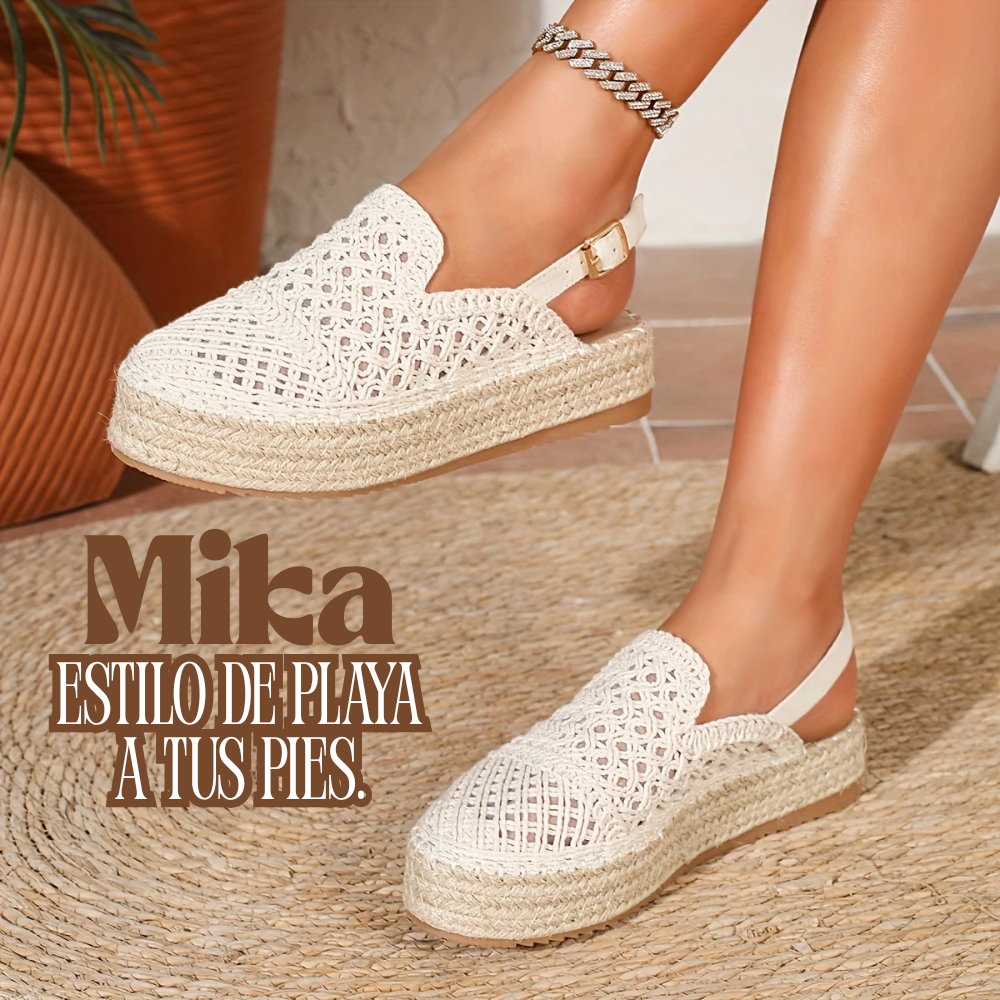 Mika | Sandalias playeras de esparto