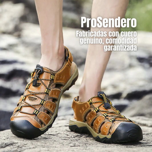 ProSendero™ | Sandalias ortopédicas de cuero