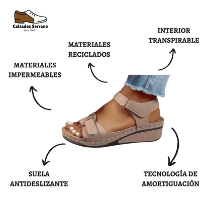 Bella: Sandalias ortopédicas transpirables